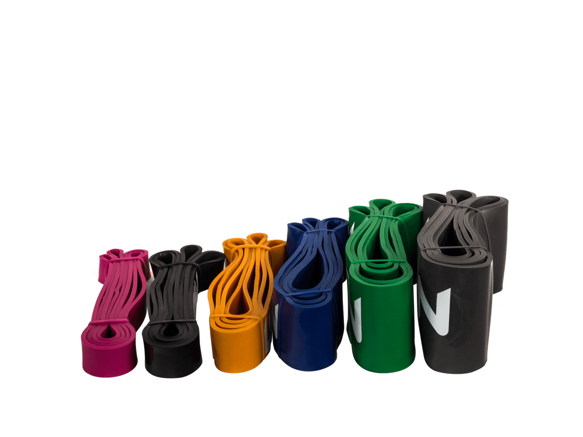Athlete using Power Resistance Bands for squats