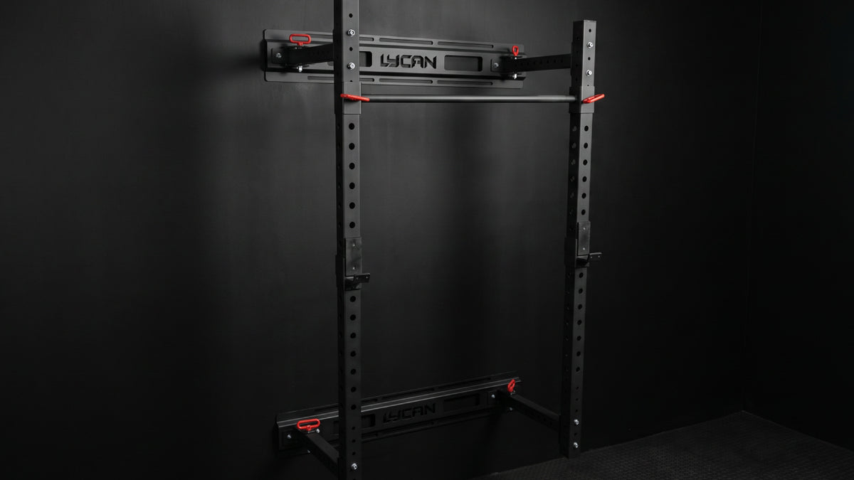 Foldable Rack folded against the wall