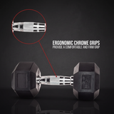 Hex Rubber Dumbbells LBS - Pair