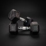 Hex Rubber Dumbbells LBS - Pair