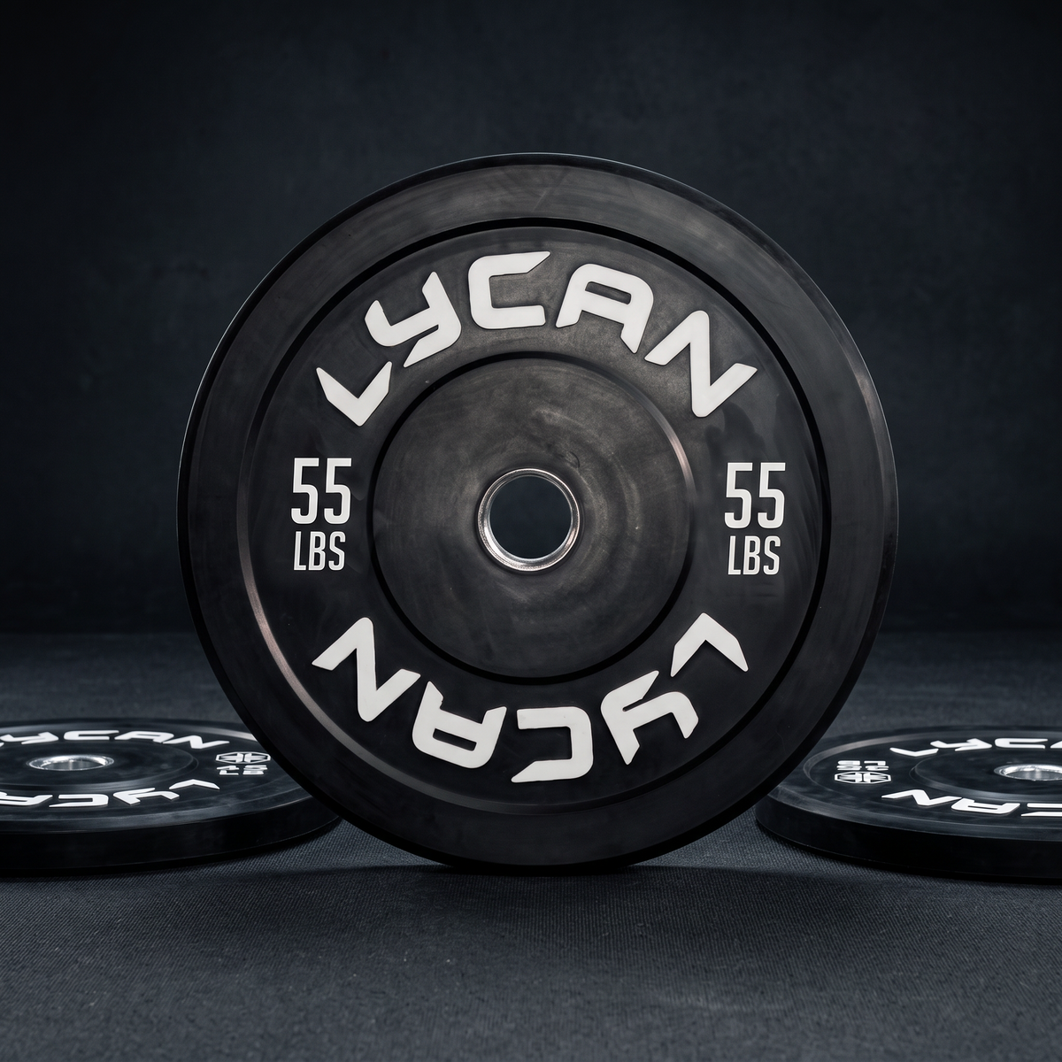Black Rubber Bumper Plates Lbs (Pair)