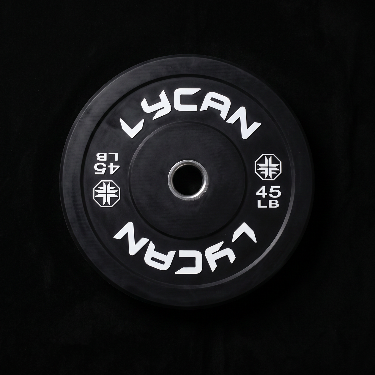 Black Rubber Bumper Plates Lbs (Pair)