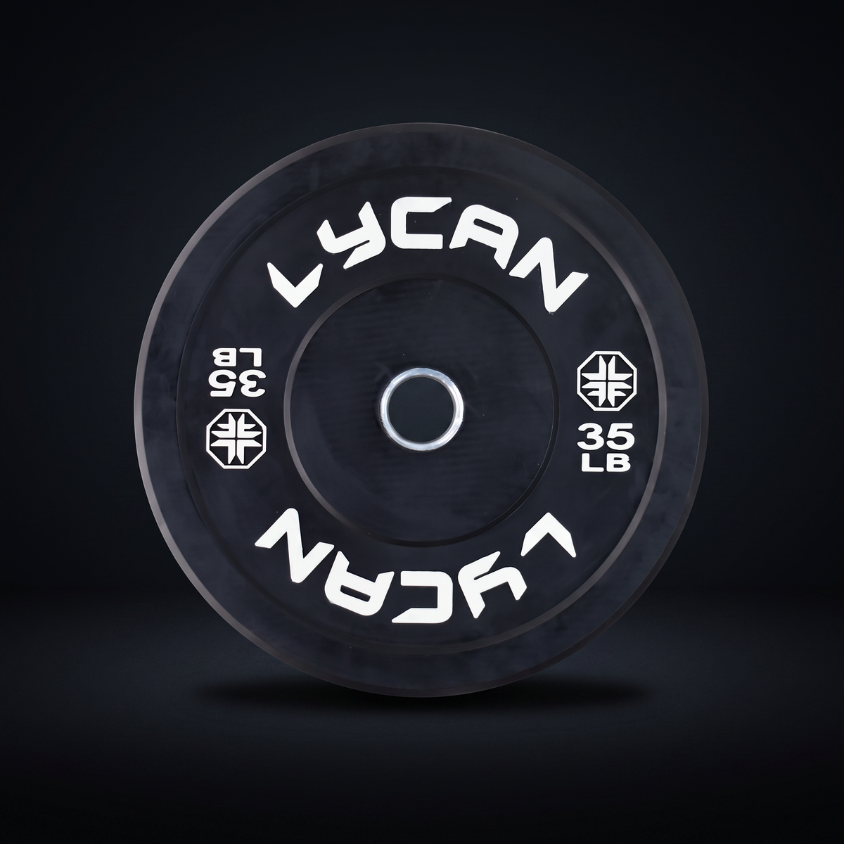 Black Rubber Bumper Plates Lbs (Pair)