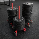 Wheeled Bumper Holder Rack
