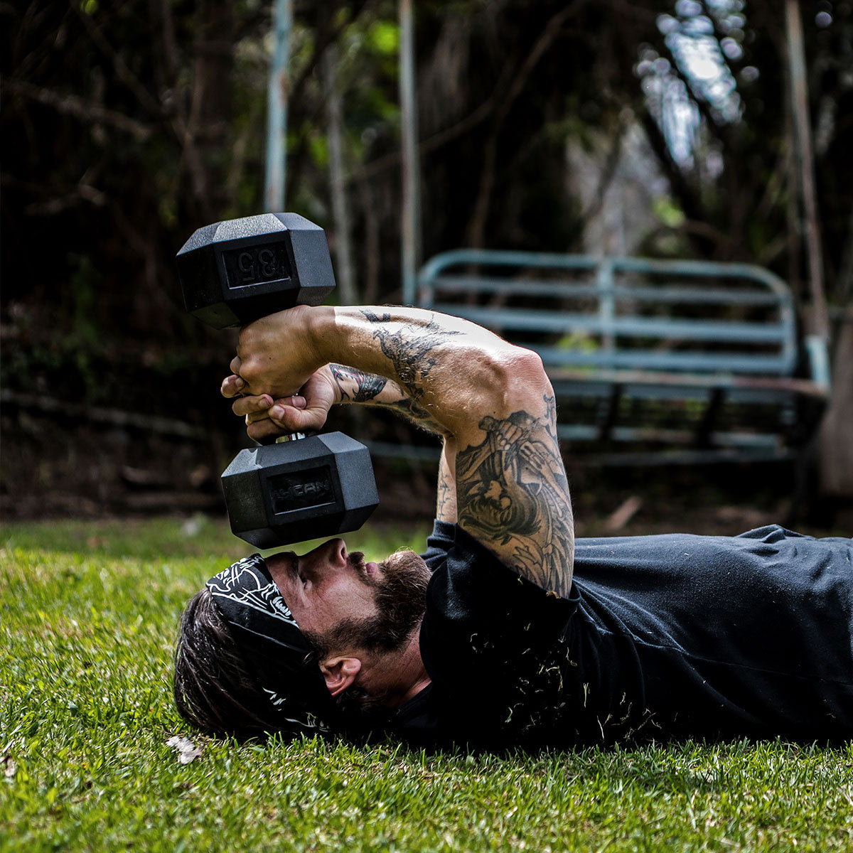Hex Rubber Dumbbells LBS - Pair